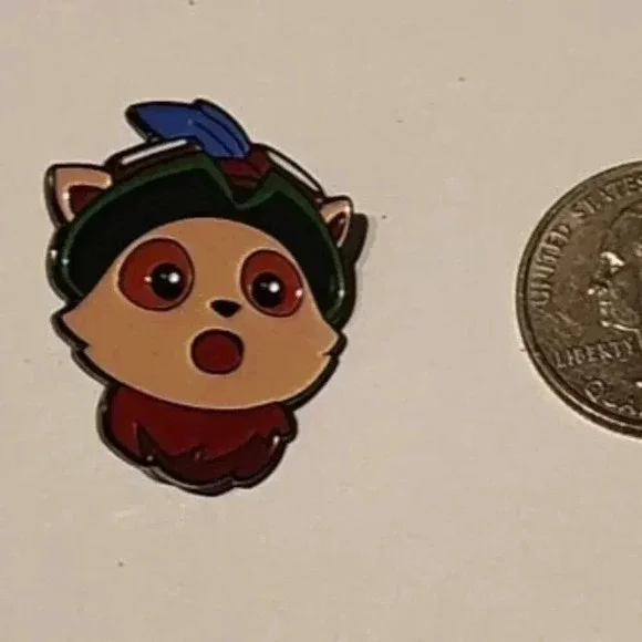 League of Legends Teemo Surprised Enamel Pin – Cute Gamer Collectible - Picture 4 of 5